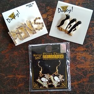 Pittsburgh Penguins Earrings & Pins Set